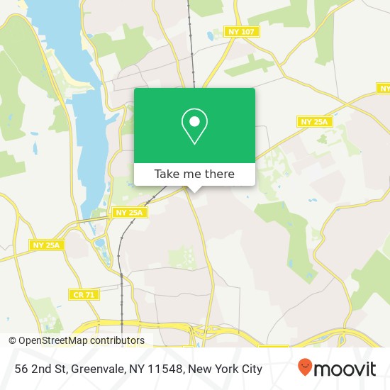 Mapa de 56 2nd St, Greenvale, NY 11548