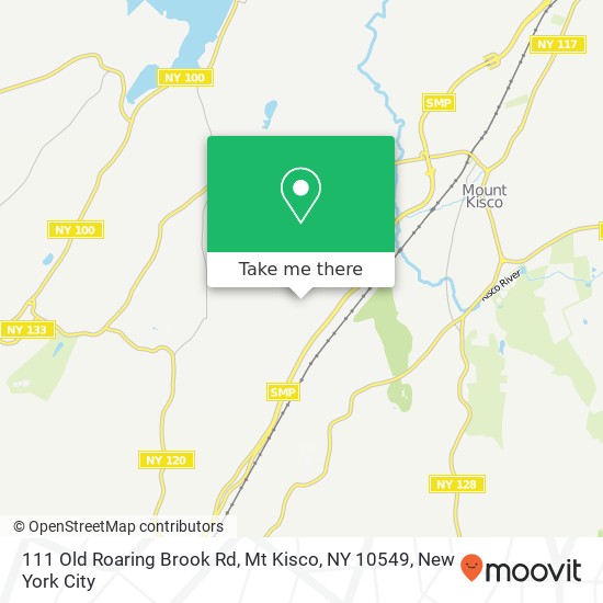 Mapa de 111 Old Roaring Brook Rd, Mt Kisco, NY 10549