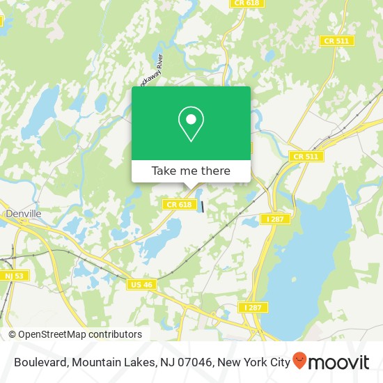 Boulevard, Mountain Lakes, NJ 07046 map