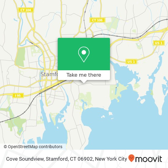 Mapa de Cove Soundview, Stamford, CT 06902