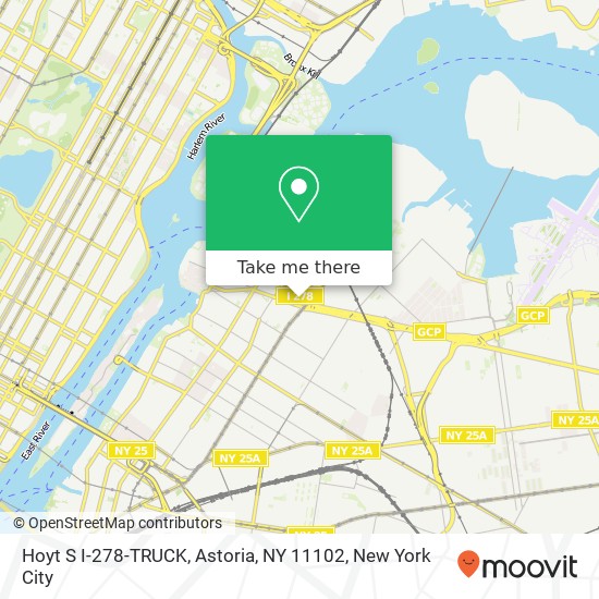 Mapa de Hoyt S I-278-TRUCK, Astoria, NY 11102