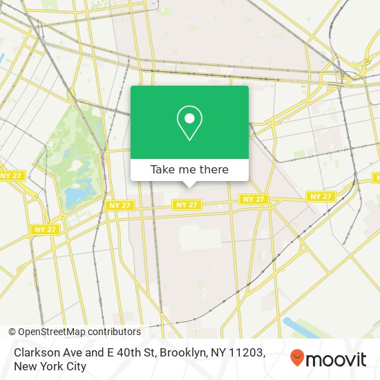 Clarkson Ave and E 40th St, Brooklyn, NY 11203 map