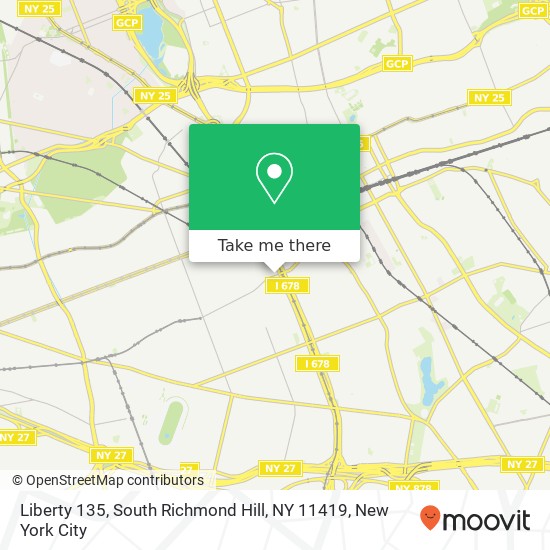 Mapa de Liberty 135, South Richmond Hill, NY 11419