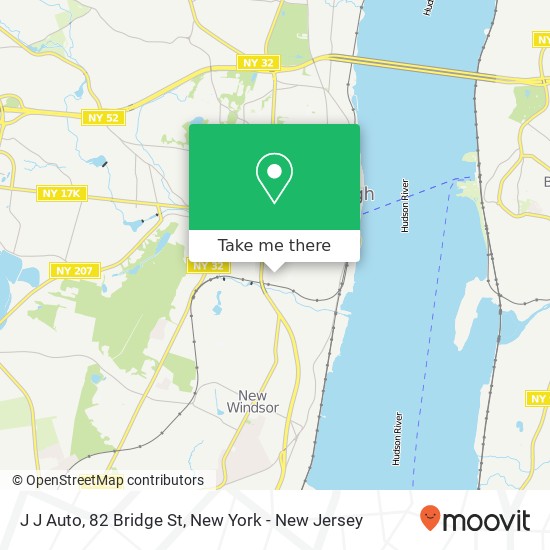 Mapa de J J Auto, 82 Bridge St