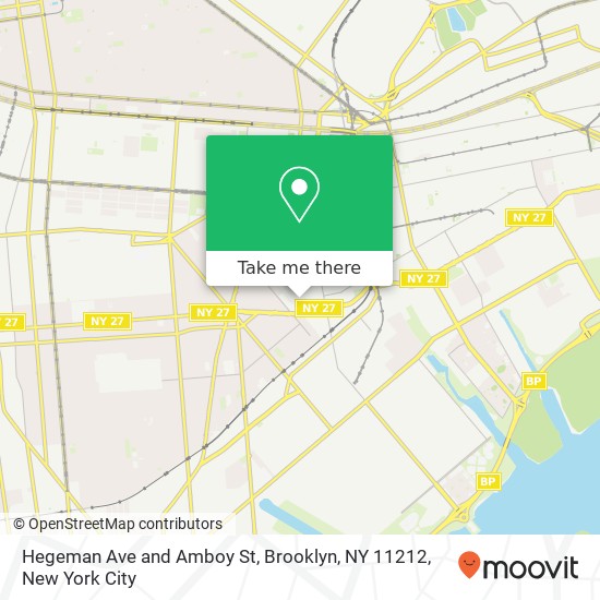 Hegeman Ave and Amboy St, Brooklyn, NY 11212 map