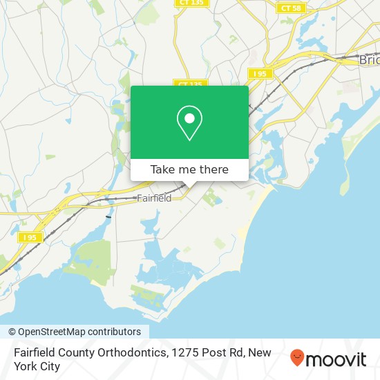 Mapa de Fairfield County Orthodontics, 1275 Post Rd