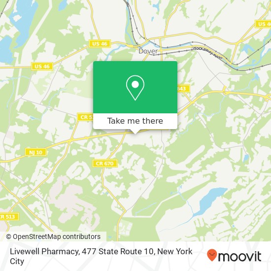 Livewell Pharmacy, 477 State Route 10 map