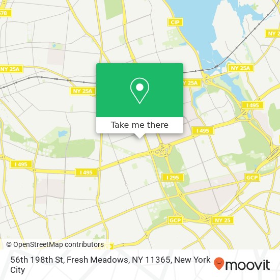 Mapa de 56th 198th St, Fresh Meadows, NY 11365