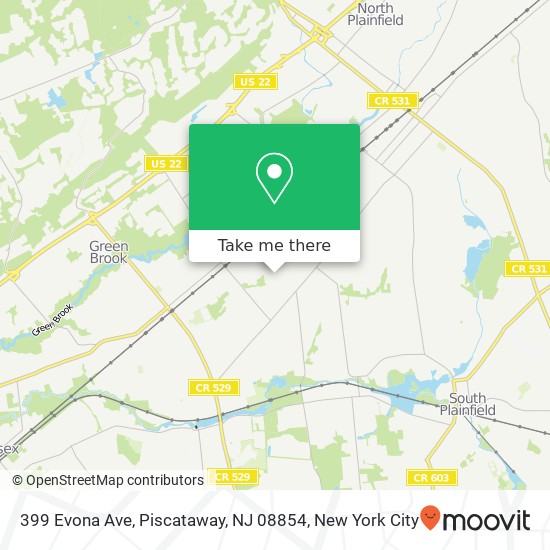 399 Evona Ave, Piscataway, NJ 08854 map