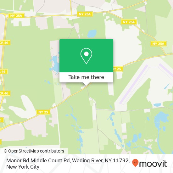 Manor Rd Middle Count Rd, Wading River, NY 11792 map