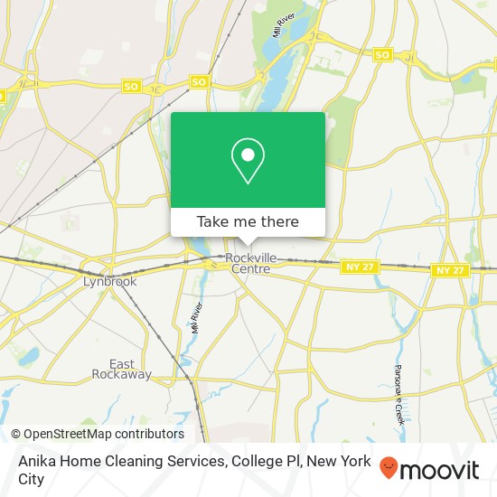 Anika Home Cleaning Services, College Pl map