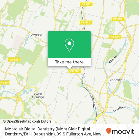Montclair Digital Dentistry (Mont Clair Digital Dentistry / Dr H Babushkin), 39 S Fullerton Ave map