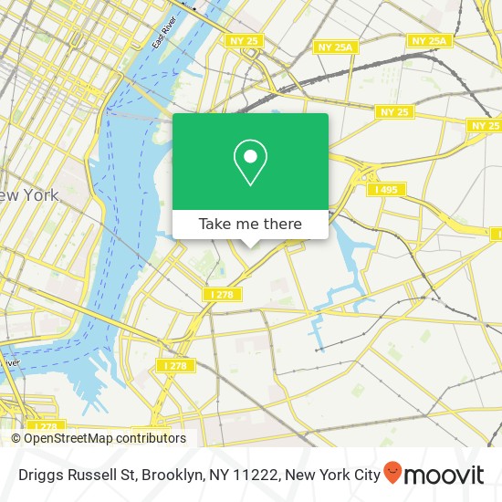 Driggs Russell St, Brooklyn, NY 11222 map