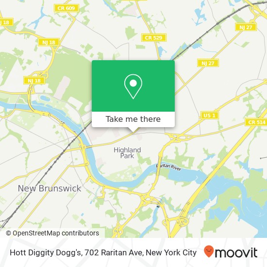 Hott Diggity Dogg's, 702 Raritan Ave map