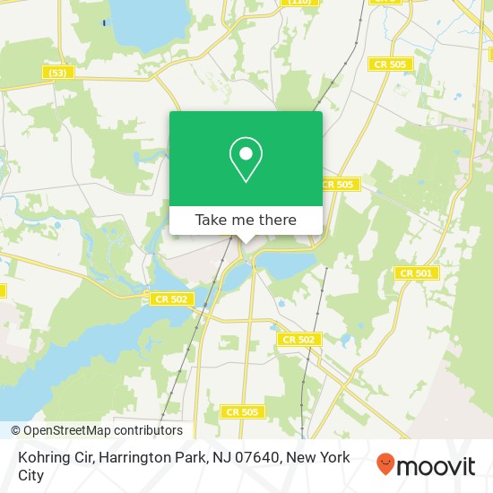 Mapa de Kohring Cir, Harrington Park, NJ 07640