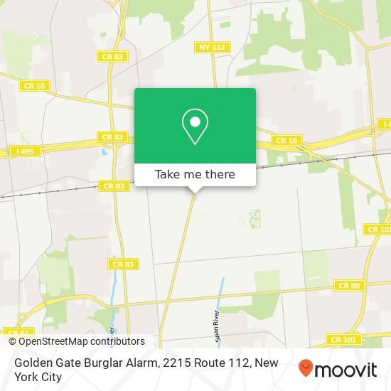 Mapa de Golden Gate Burglar Alarm, 2215 Route 112