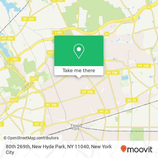 Mapa de 80th 269th, New Hyde Park, NY 11040