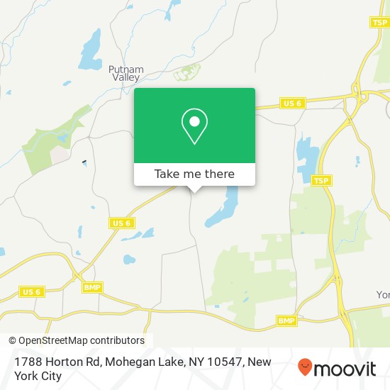 Mapa de 1788 Horton Rd, Mohegan Lake, NY 10547