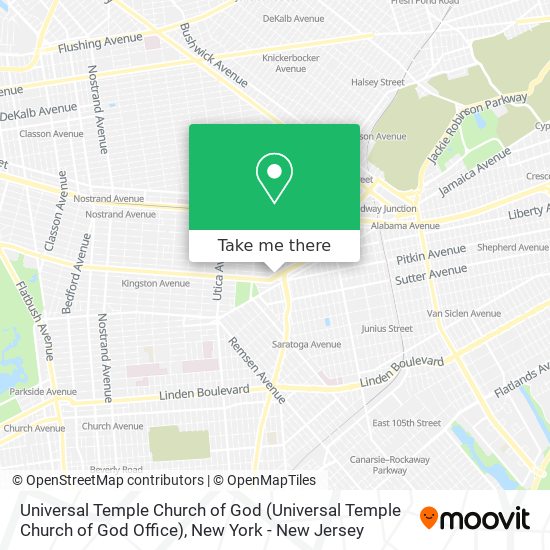 Universal Temple Church of God map
