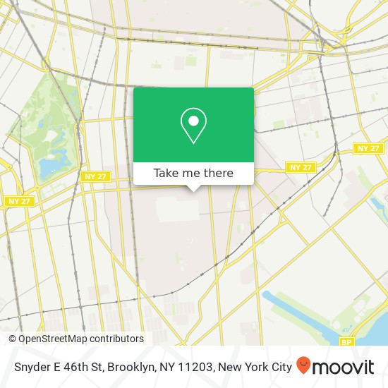 Snyder E 46th St, Brooklyn, NY 11203 map