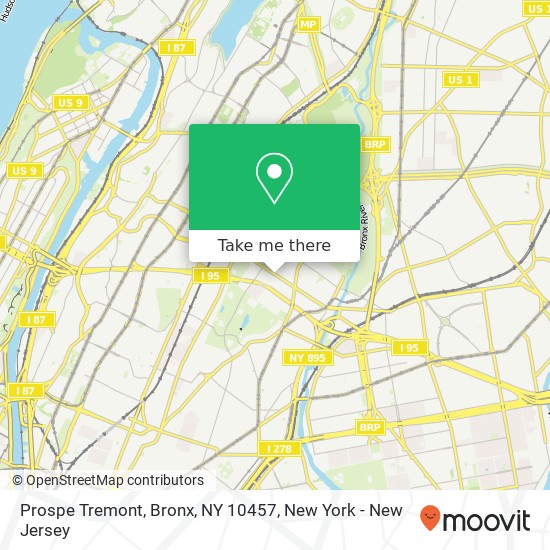 Prospe Tremont, Bronx, NY 10457 map