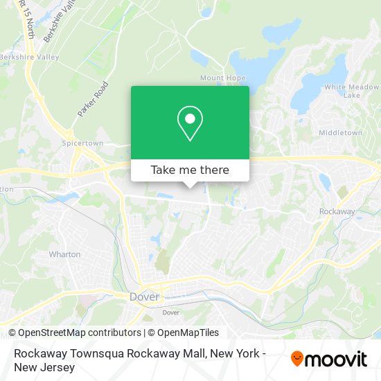 Mapa de Rockaway Townsqua Rockaway Mall