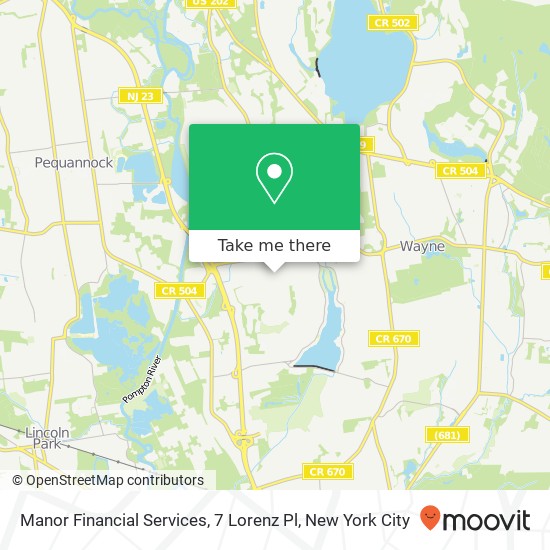 Mapa de Manor Financial Services, 7 Lorenz Pl