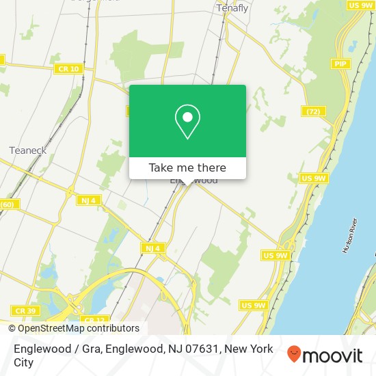 Mapa de Englewood / Gra, Englewood, NJ 07631