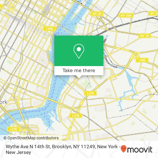 Wythe Ave N 14th St, Brooklyn, NY 11249 map