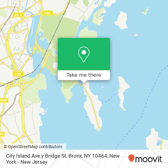 Mapa de City Island Ave y Bridge St, Bronx, NY 10464