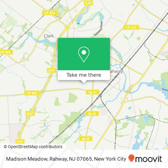 Mapa de Madison Meadow, Rahway, NJ 07065