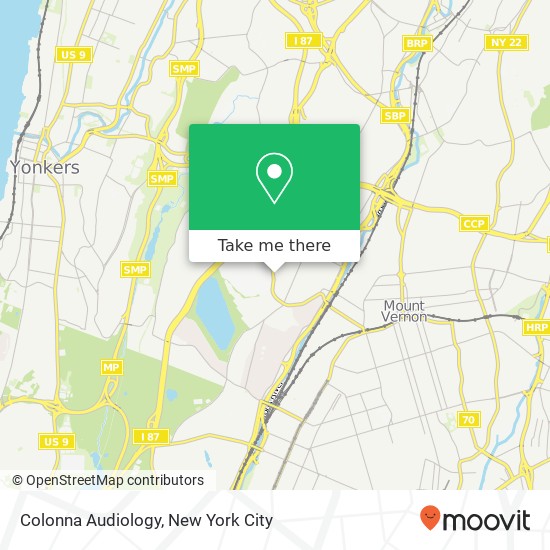 Colonna Audiology map