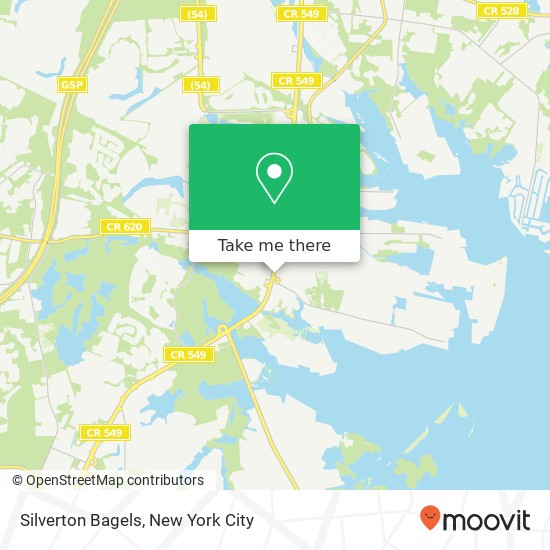 Mapa de Silverton Bagels