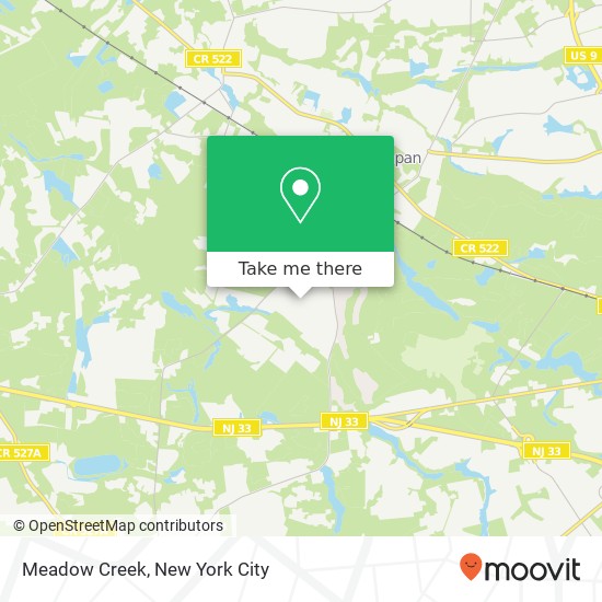 Meadow Creek map