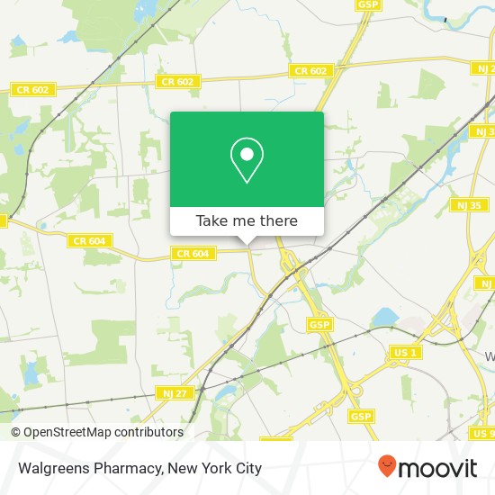 Walgreens Pharmacy map