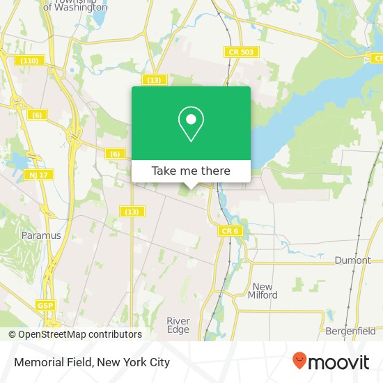 Memorial Field map