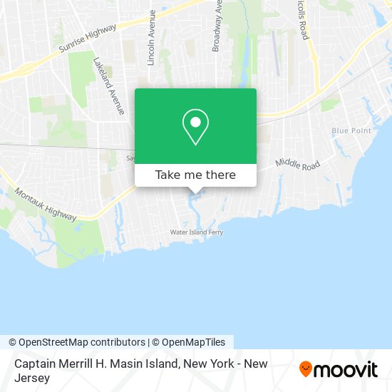 Captain Merrill H. Masin Island map