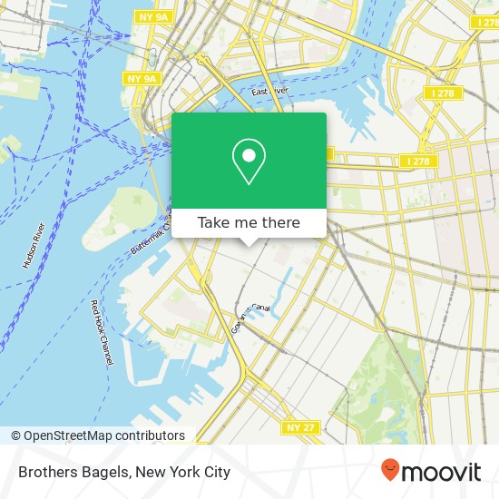 Brothers Bagels map