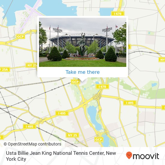 Usta Billie Jean King National Tennis Center map