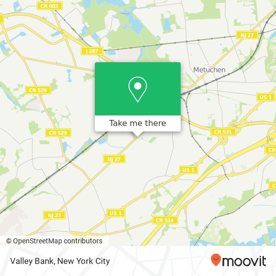 Valley Bank map