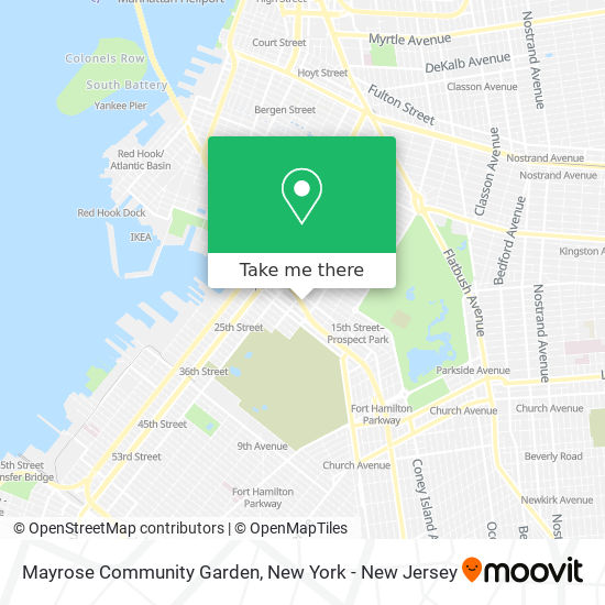 Mapa de Mayrose Community Garden