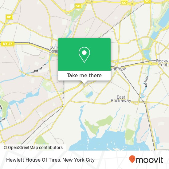 Hewlett House Of Tires map