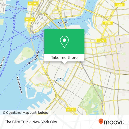 The Bike Truck map