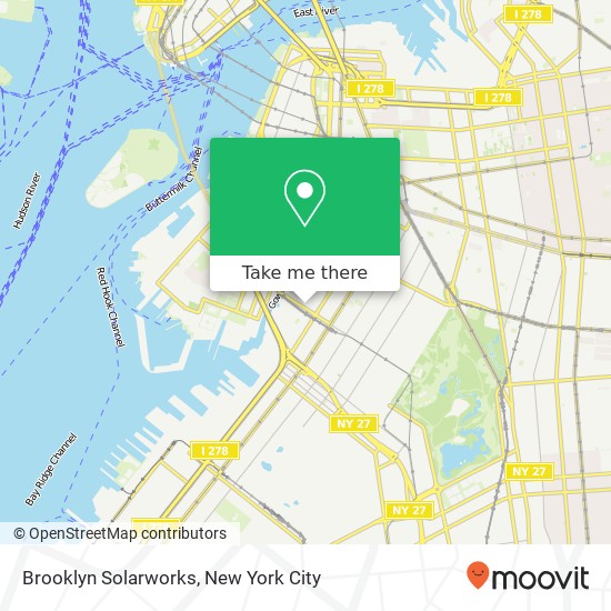 Mapa de Brooklyn Solarworks