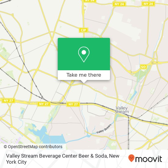Valley Stream Beverage Center Beer & Soda map