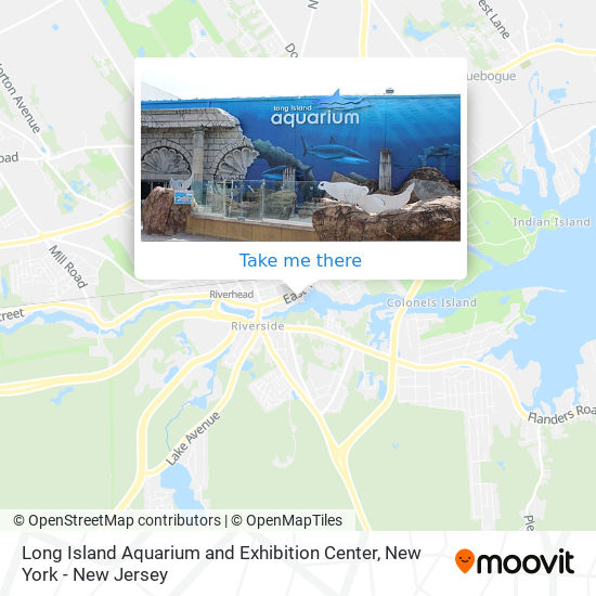 Long Island Aquarium and Exhibition Center map