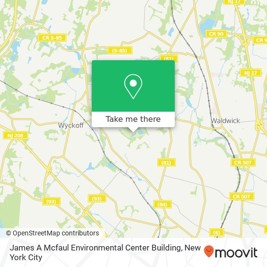 Mapa de James A Mcfaul Environmental Center Building