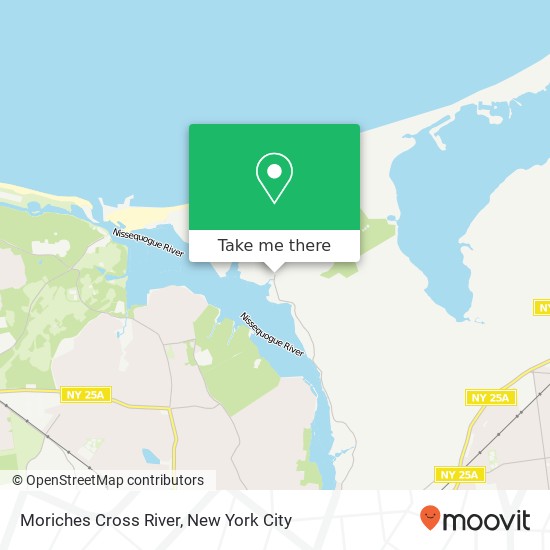 Mapa de Moriches Cross River