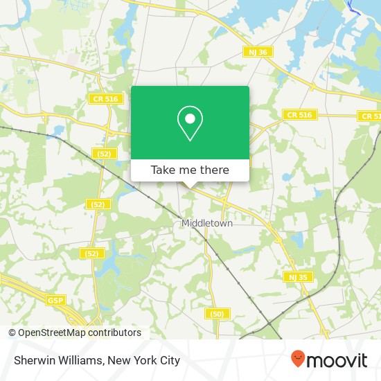 Mapa de Sherwin Williams