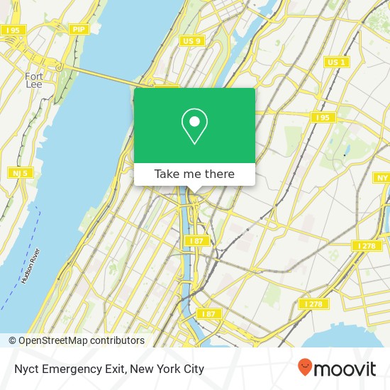 Nyct Emergency Exit map